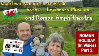 305 Caerleon Castle Roman Fortress and Baths Legionary Museum and Roman Amphitheatre Wales [upl. by Anel]