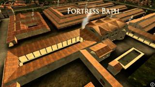 Animation of ancient Roman Fort in Caerleon Wales [upl. by Louls]