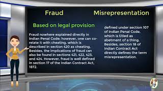 What is Difference Between Fraud amp Misrepresentation [upl. by Sible459]