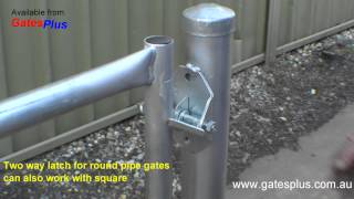 Gate Latch 2 way for round pipe and square [upl. by Cherise]