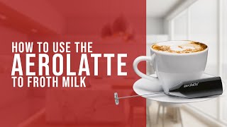 How To Use the AeroLatte To Froth Milk [upl. by Gary]