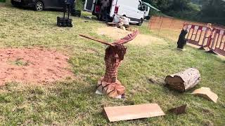 A fabulous range of wooden sculpture at Caerleon festival 2024 [upl. by Apthorp]