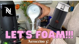 How To Foam Milk With Aeroccino 3 Make Coffee With Foam Tips amp Tricks  Easy Foamed Latte Recipe [upl. by Almap788]